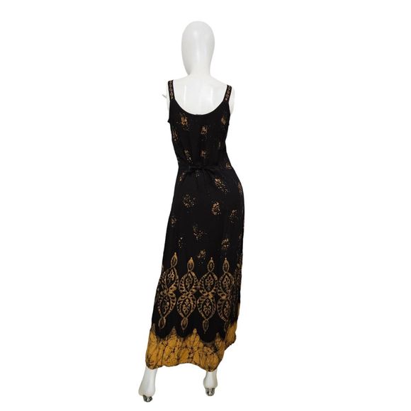 Black Embroidered Maxi Dress Medium - Picture 5 of 8
